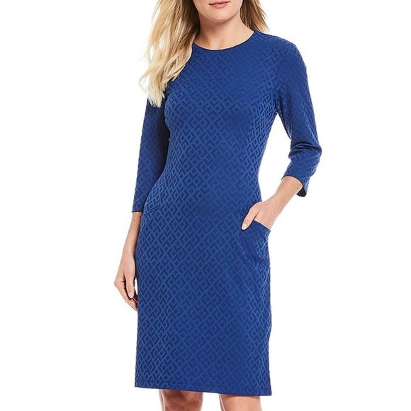 J. McLaughlin Dresses & Skirts - J. MCLAUGHLIN catalyst dress diamond geo jacquard